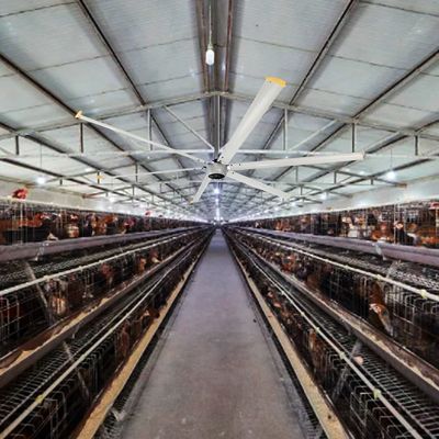 1500W 220v ventilatore HVLS per soffitti industriali per grandi spazi 6,1 m 7,3 m 12 piedi 10 piedi di diametro