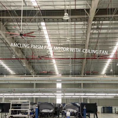 1500W 220v ventilatore HVLS per soffitti industriali per grandi spazi 6,1 m 7,3 m 12 piedi 10 piedi di diametro