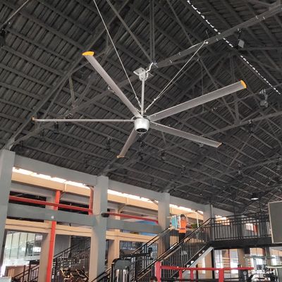 Magnete permanente sincrono 220v 380v HVLS Ventilatori per serra 14ft 16ft 7.3m raffreddamento