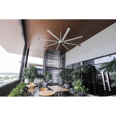 Ventilatore di soffitto AMTHI 220v 1500w 22ft 6.6m 6.7m Ventilatore HVLS industriale grande con 6 lame