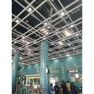 Ventilatore di soffitto AMTHI 220v 1500w 22ft 6.6m 6.7m Ventilatore HVLS industriale grande con 6 lame