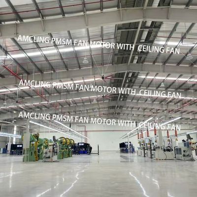 IE 1 Efficienza 1100w Motore PMSM a 3 fasi per ventilatore di soffitto BLDC HVLS industriale di grandi dimensioni
