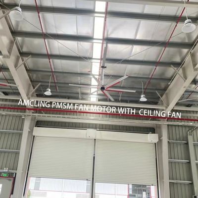 IE 1 Efficienza 1100w Motore PMSM a 3 fasi per ventilatore di soffitto BLDC HVLS industriale di grandi dimensioni