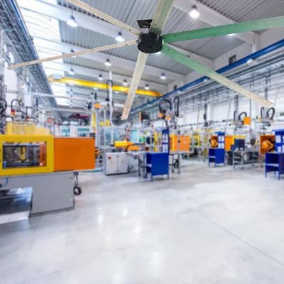 Silenzioso e potente 24ft 1500W BLDC Motore di ventilatore di raffreddamento per ventilatore di soffitto HVLS industriale