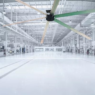 Silenzioso e potente 24ft 1500W BLDC Motore di ventilatore di raffreddamento per ventilatore di soffitto HVLS industriale