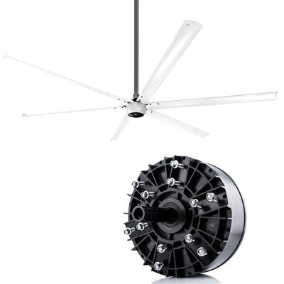 OEM Motor nero personalizzato da 500-1500W per ventilatore di raffreddamento industriale in materiali da costruzione