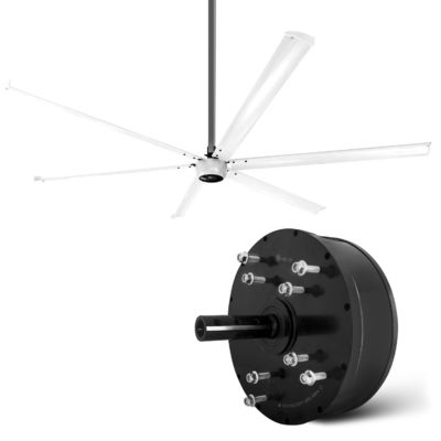 Ventilatore HVLS sincrono a magnete permanente da 1500W per grandi spazi industriali in Thailandia