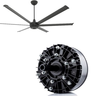 Alta velocità 400W 3 fase 220V Industrial Brushless DC HVLS soffitto raffreddamento Bldc Ventilatore motore