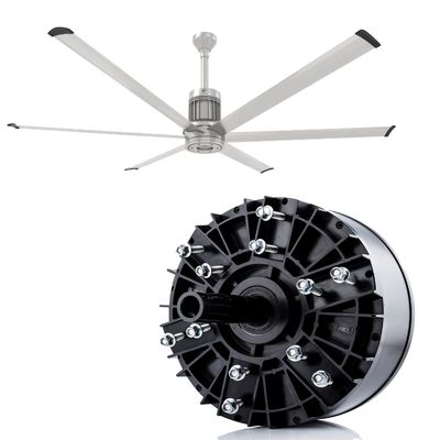Grandi ventilatori di raffreddamento industriali HVS 380v Grandi motori a 3 fasi con lame di alluminio